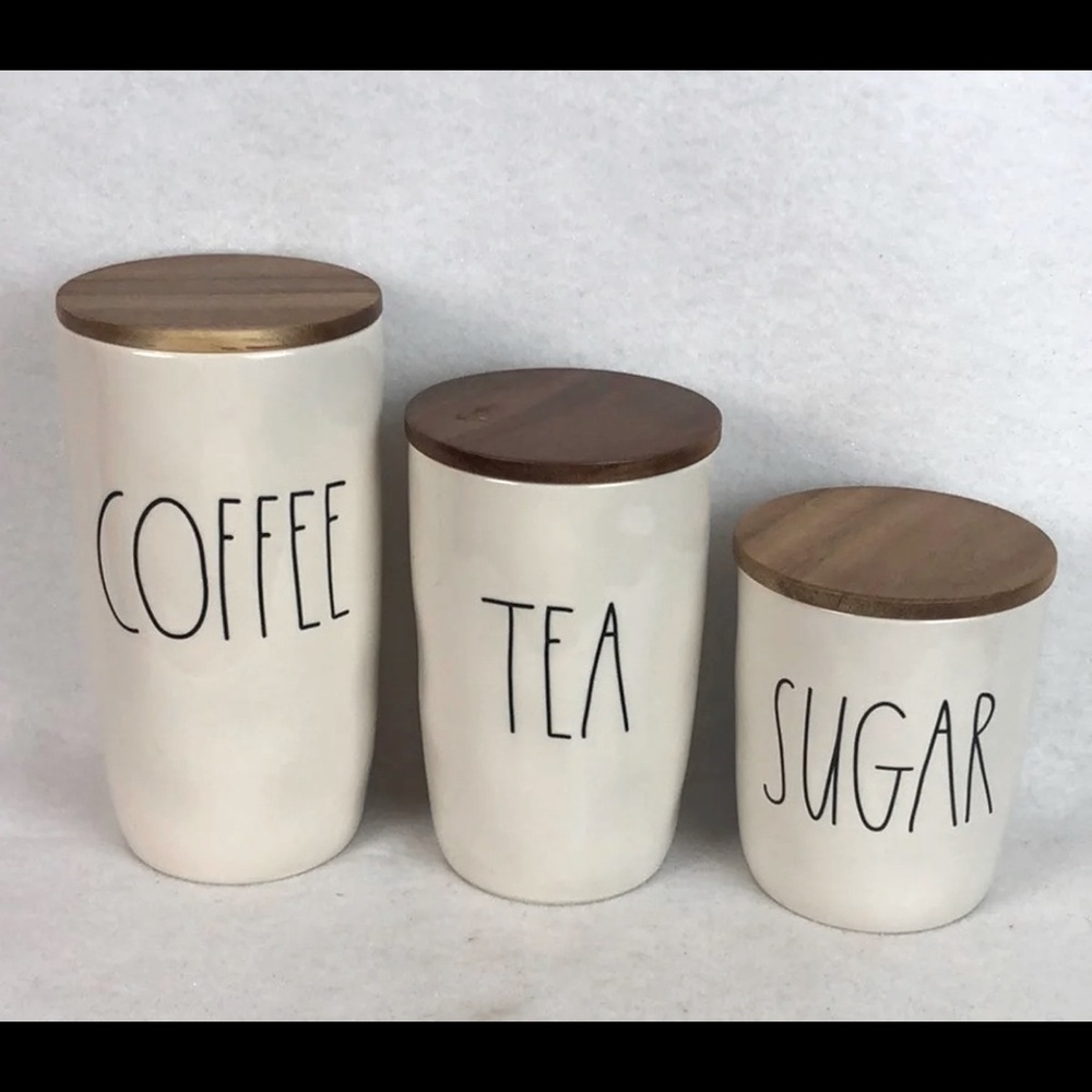☕️ Rae Dunn Coffee Sugar and Tea cellars set  ☕️